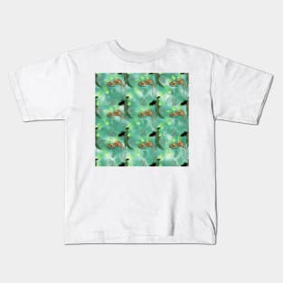 Jungle Lady and Leopard Kids T-Shirt